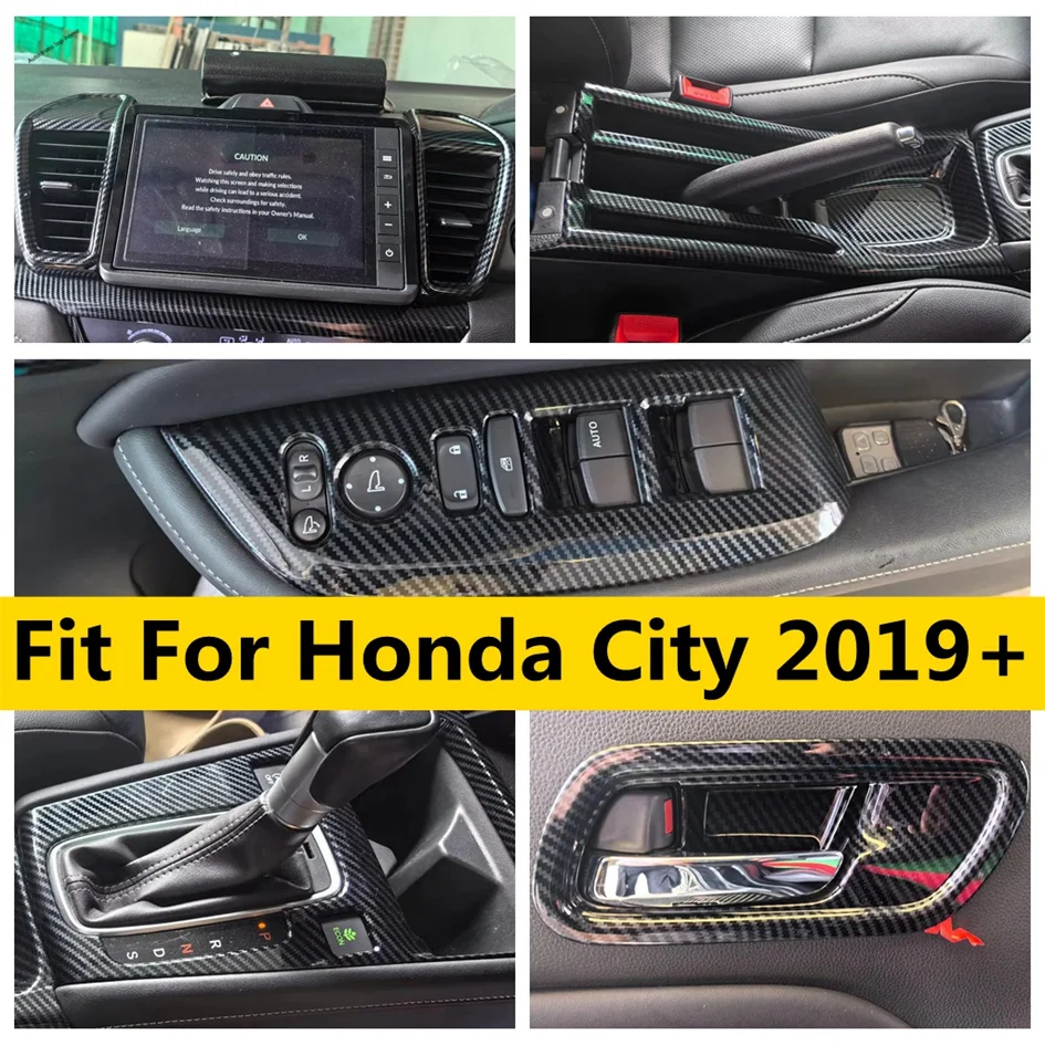 ABS Carbon Door Handle Bowl Gear Shift Box Air AC Vent Decoration Frame Cover Trim For Honda City 2019 - 2024 Car Accessories
ABS Carbon Door Handle Bowl Gear Shift Box Air AC Vent Decoration Frame Cover Trim For Honda City 2019 - 2024 Car Accessories