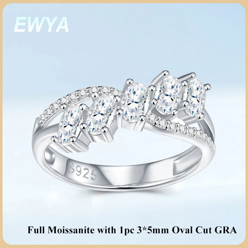 EWYA обручальное кольцо с 5 камнями овальной огранки и полным муассанитом для женщин, серебро 925 пробы, сертифицированное GRA обручальное кольцо с бриллиантами, кольца для свадебной вечеринки
EWYA обручальное кольцо с 5 камнями овальной огранки и полным муассанитом для женщин, серебро 925 пробы, сертифицированное GRA обручальное кольцо с бриллиантами, кольца для свадебной вечеринки
