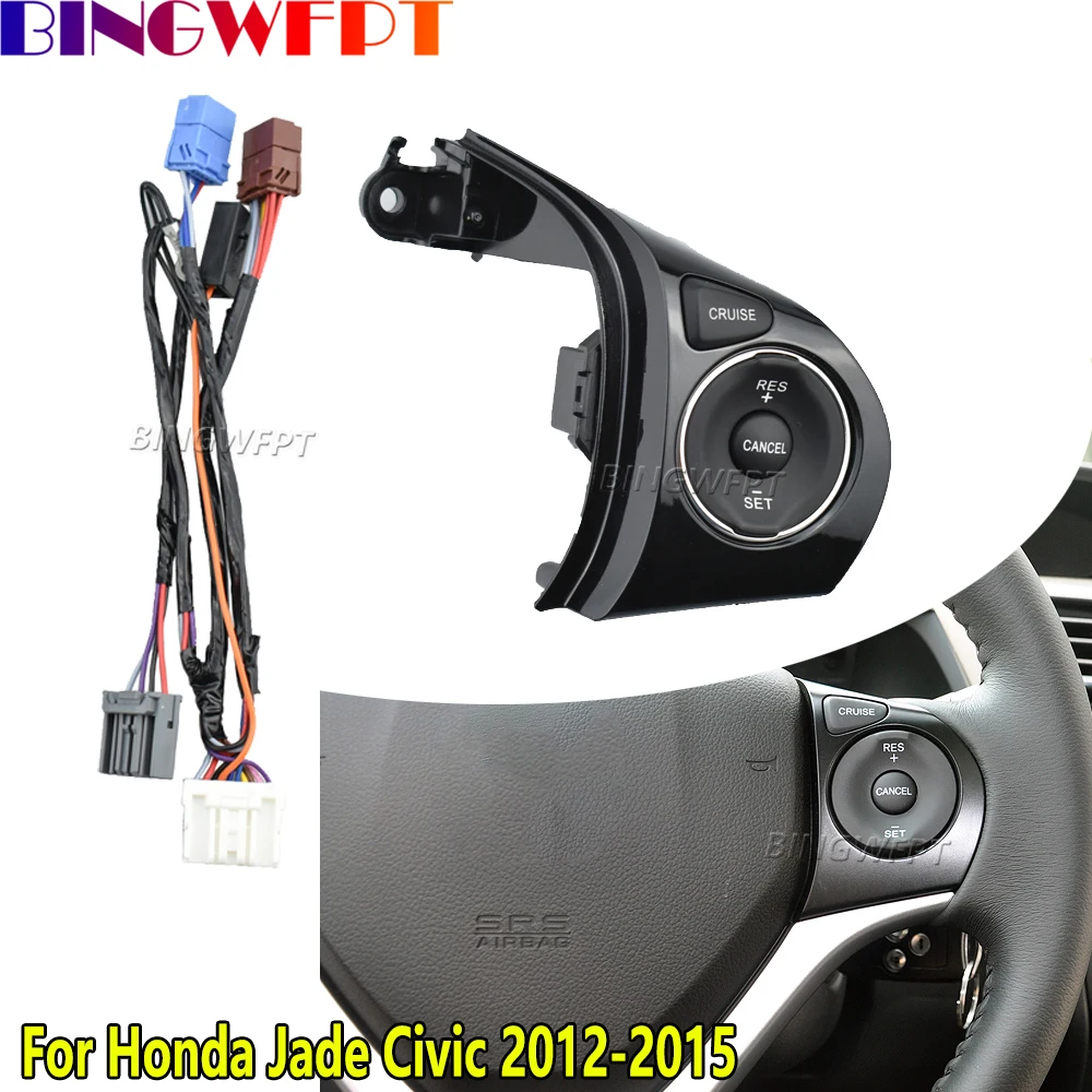 Car Premium Steering Wheel Button L/R For Honda Jade Civic 2012-2015 Multimedia Volume Adjust Cruise Control Switch With Wire
Car Premium Steering Wheel Button L/R For Honda Jade Civic 2012-2015 Multimedia Volume Adjust Cruise Control Switch With Wire