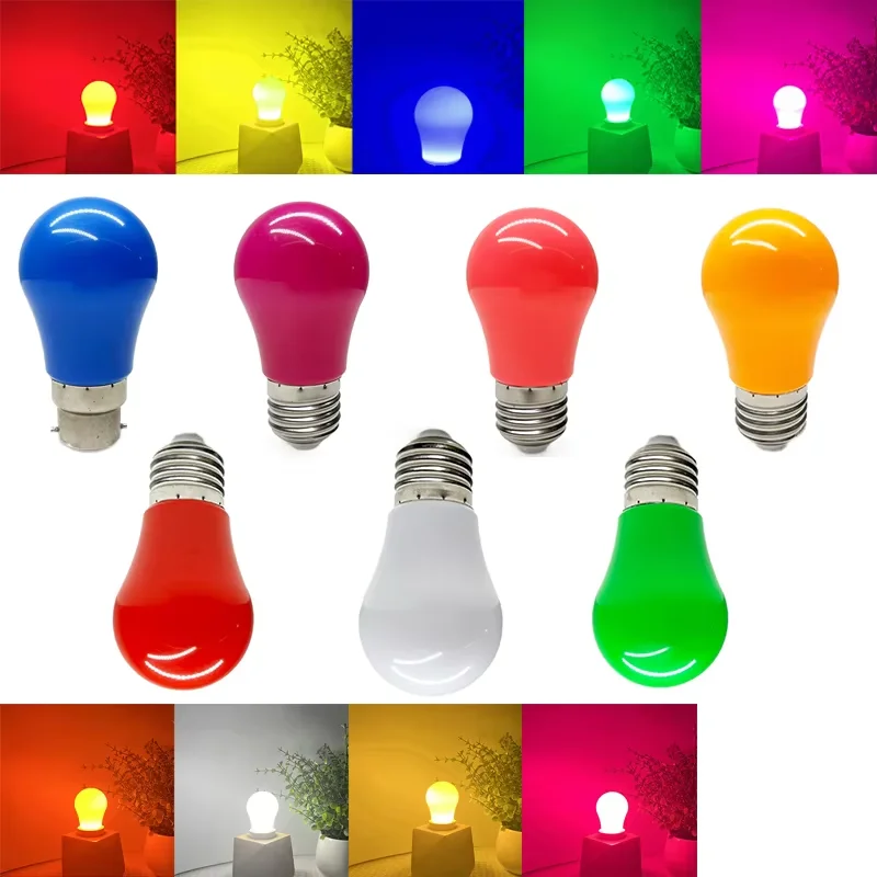 Colourful E27 B22 Screw Base Pear Shape Lamp E27 B22 110V 220V Light Bulb Pink Purple Red Blue White For Home Party 360°Lighitng
Colourful E27 B22 Screw Base Pear Shape Lamp E27 B22 110V 220V Light Bulb Pink Purple Red Blue White For Home Party 360°Lighitng