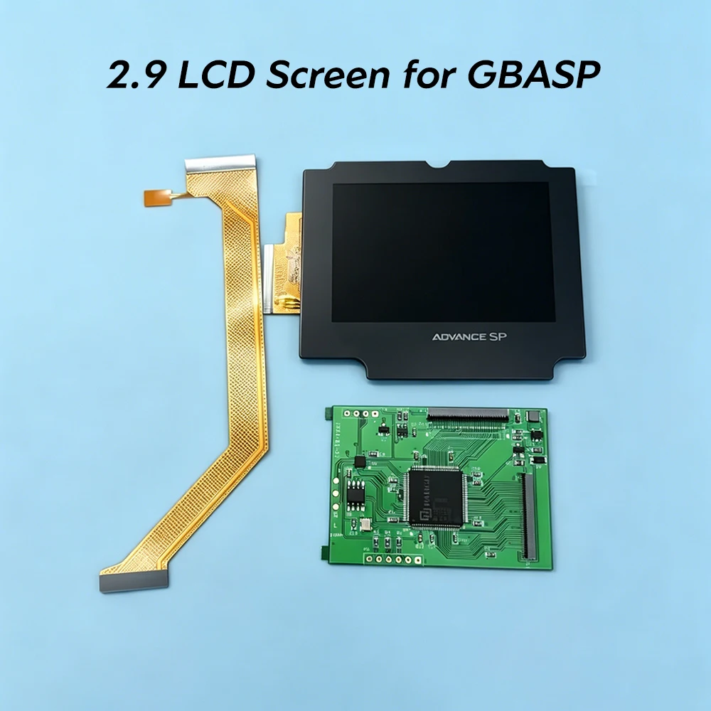 2.9" Original Size IPS High Brightness LCD Screen for Gameboy Advance SP GBASP, Support Pixel Display Mode
2.9" Original Size IPS High Brightness LCD Screen for Gameboy Advance SP GBASP, Support Pixel Display Mode