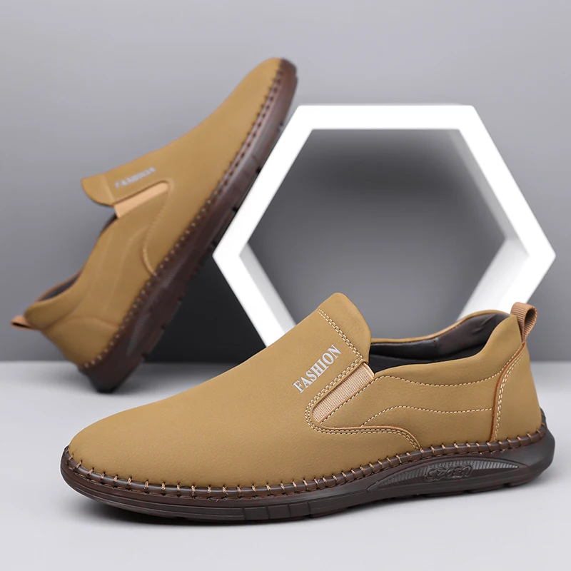 2026 Fashion Men's Casual Flat Shoes Outdoor Soft Soled Travel Sneakers Leather Men Business Non Slip Breathable Shoes Men
2026 Fashion Men's Casual Flat Shoes Outdoor Soft Soled Travel Sneakers Leather Men Business Non Slip Breathable Shoes Men