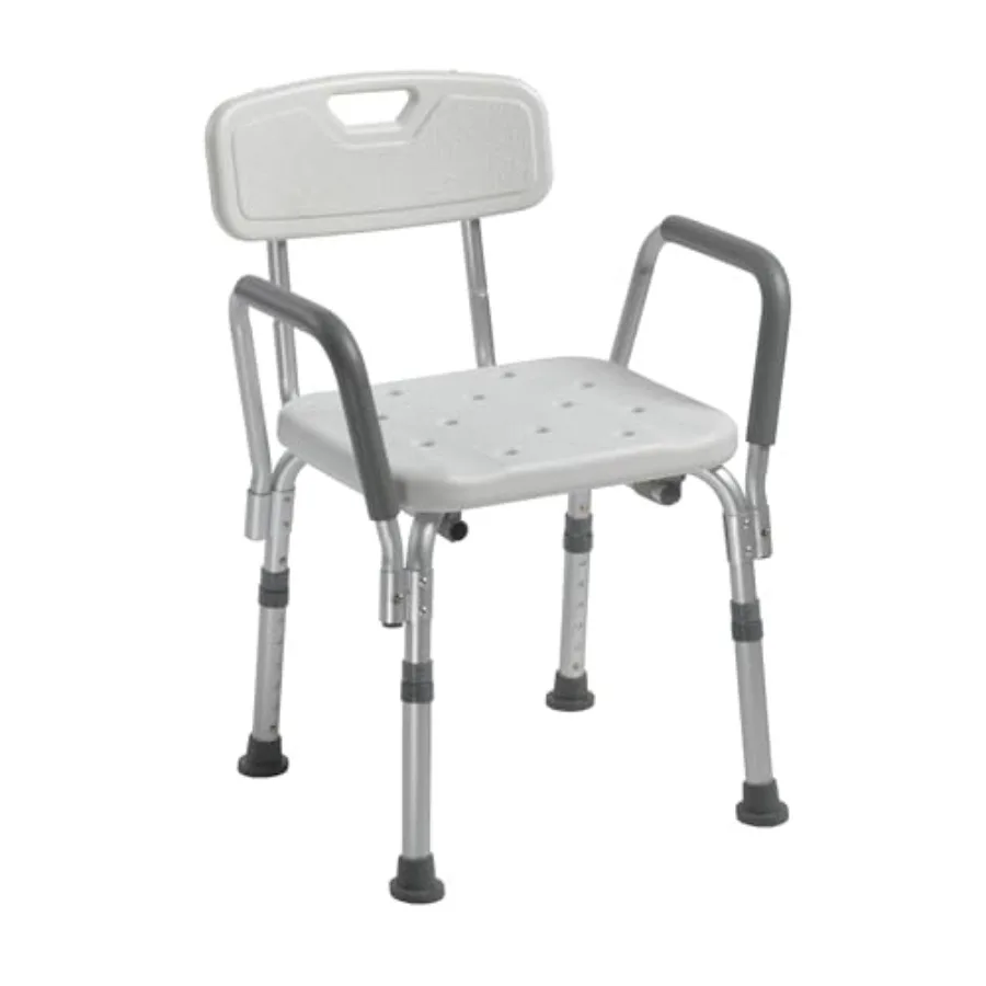 Drive Medical Shower Chair with Back and Padded Arms - Adjustable Height Bath Seat for Safety and Comfort - Lightweight Aluminu
Drive Medical Shower Chair with Back and Padded Arms - Adjustable Height Bath Seat for Safety and Comfort - Lightweight Aluminu