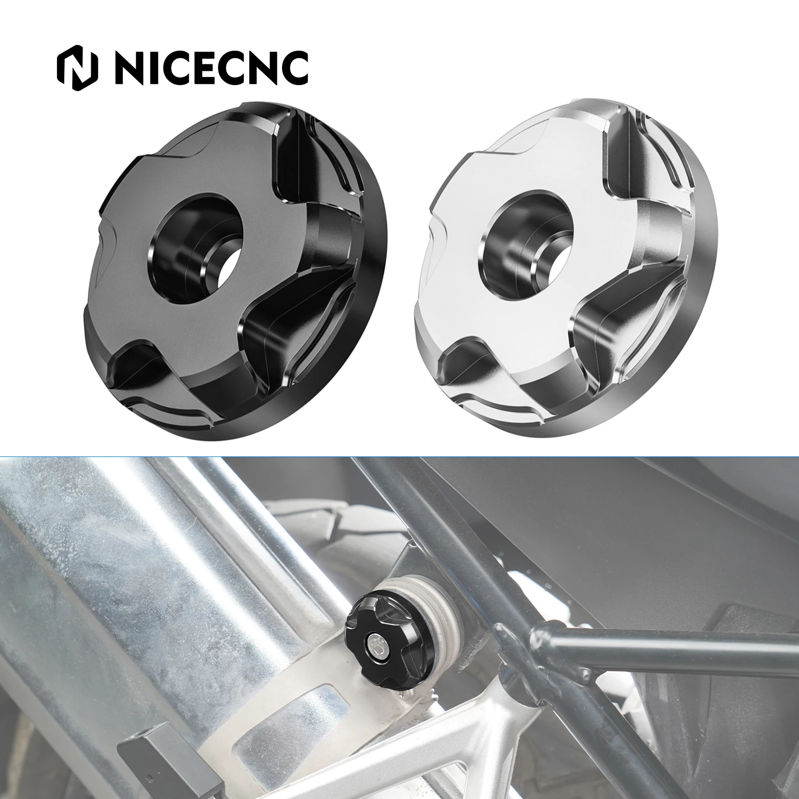 Motorcycle Exhaust Pipe Hanger Bolt Cover Plate for BMW R1250GS/Adventure R1250 GS GSA 2019-2024
Motorcycle Exhaust Pipe Hanger Bolt Cover Plate for BMW R1250GS/Adventure R1250 GS GSA 2019-2024