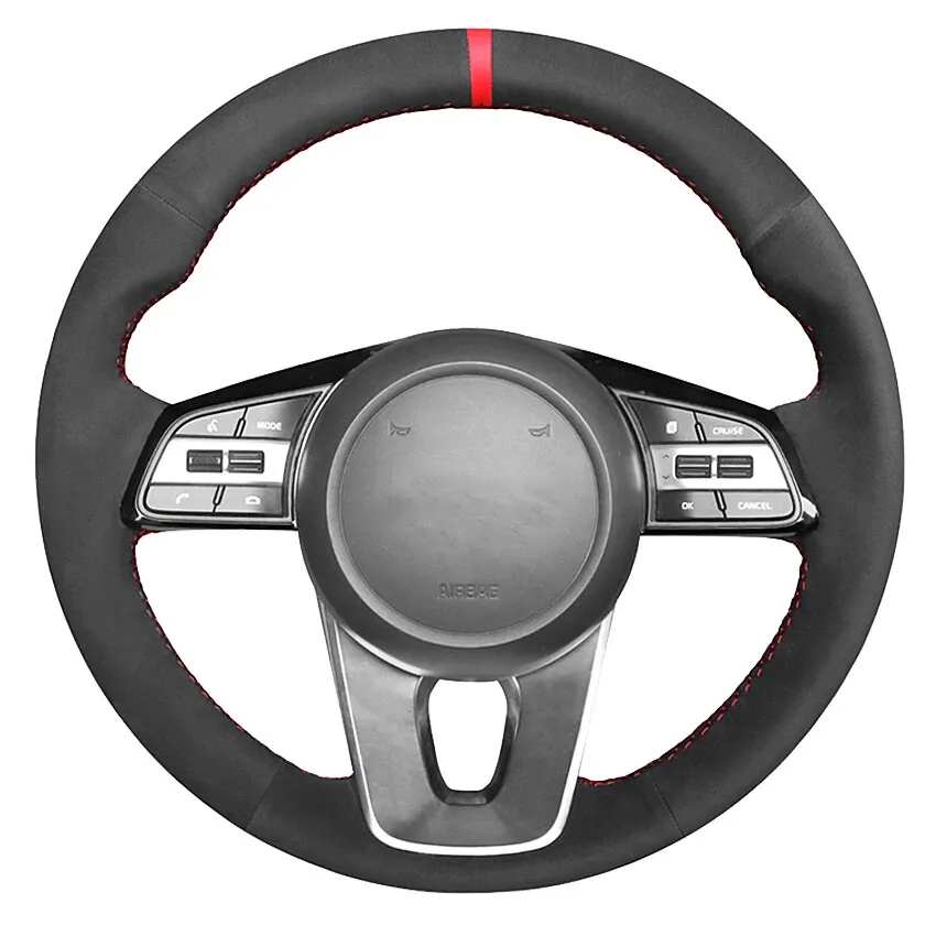 DIY Suede Hand-stitched Non-slip Breathable Steering Wheel Cover For Kia K5 Optima 2019 Cee'd Ceed 2019 Car Interior Accessories
DIY Suede Hand-stitched Non-slip Breathable Steering Wheel Cover For Kia K5 Optima 2019 Cee'd Ceed 2019 Car Interior Accessories