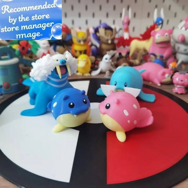 Аниме Spheal Walrein Sealeo, экшн-фигурка, пропорция мира 1:20, сделай сам, 3D печать, статуя персонажа из мультфильма, украшение, игрушка в подарок 
Аниме Spheal Walrein Sealeo, экшн-фигурка, пропорция мира 1:20, сделай сам, 3D печать, статуя персонажа из мультфильма, украшение, игрушка в подарок