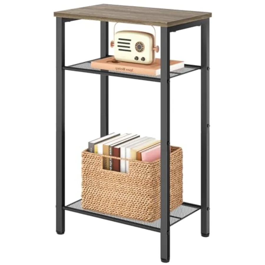 3 Tier End Table Telephone Table Tall Side Table with Storage Small Nightstand for Small Spaces Metal Frame For Living Room Bed
3 Tier End Table Telephone Table Tall Side Table with Storage Small Nightstand for Small Spaces Metal Frame For Living Room Bed
