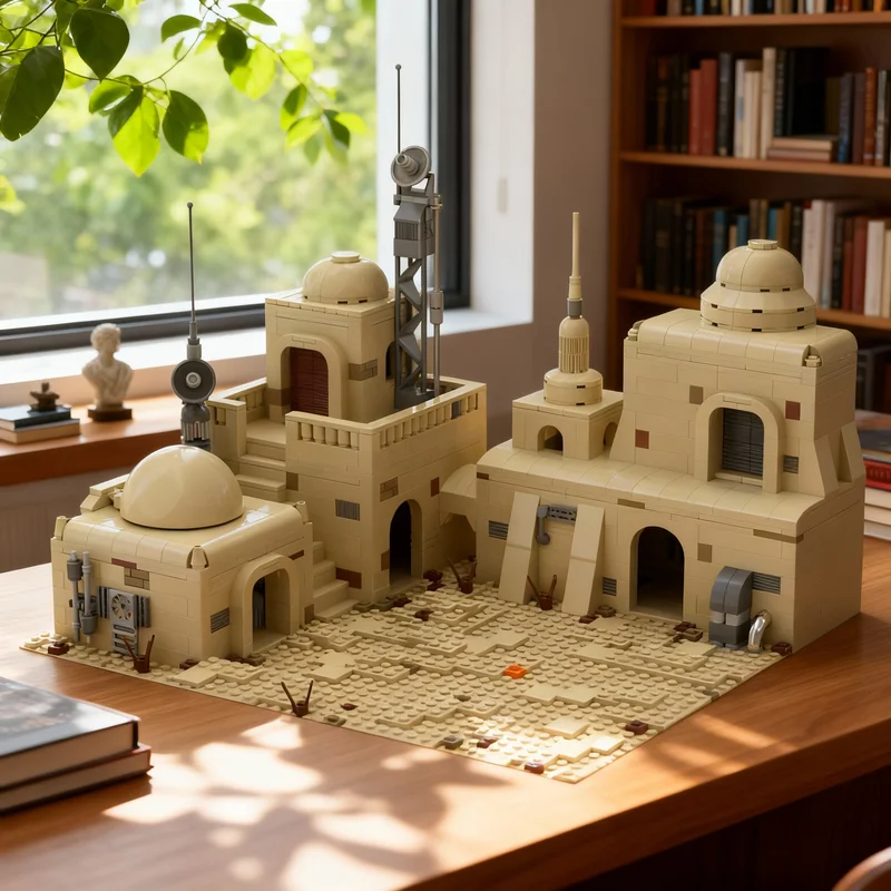 Набор строительных блоков MOC «Звездные войны: Битва на Татуине», 1594 детали, архитектурная модель, идея для рождественского подарка, развивающие игрушки, конструктор для детей
Набор строительных блоков MOC «Звездные войны: Битва на Татуине», 1594 детали, архитектурная модель, идея для рождественского подарка, развивающие игрушки, конструктор для детей