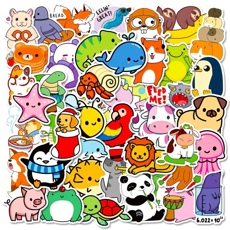 50pcs Cute Animal Series Puzzle Card Notebook Luggage Computers Desk Children's Creative Decorative Waterproof Stickers
50pcs Cute Animal Series Puzzle Card Notebook Luggage Computers Desk Children's Creative Decorative Waterproof Stickers