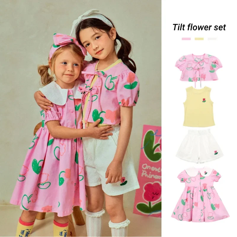 Комплект с шортами-кардиганом для девочек, новинка лета 2023, розовая модная майка с принтом для девочек, шорты, одежда, хлопковые модные корейские платья
Комплект с шортами-кардиганом для девочек, новинка лета 2023, розовая модная майка с принтом для девочек, шорты, одежда, хлопковые модные корейские платья