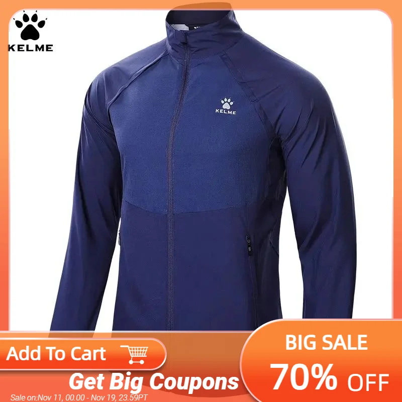Kelme Sun Protection Running Suit Men's Thin Standing Collar Casual Sports Windbreaker Long Sleeved Training Jacket Windbreaker
Kelme Sun Protection Running Suit Men's Thin Standing Collar Casual Sports Windbreaker Long Sleeved Training Jacket Windbreaker