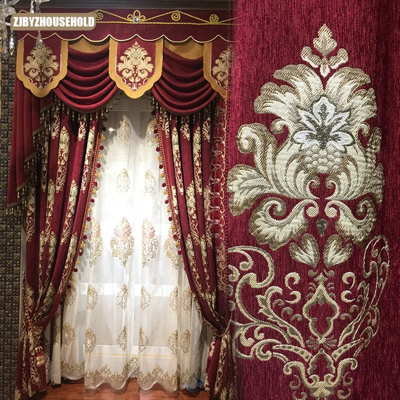 Palace Style Curtains for Living Dining Room Bedroom Luxury European High-grade Chenille Window Luxury Atmosphere
Palace Style Curtains for Living Dining Room Bedroom Luxury European High-grade Chenille Window Luxury Atmosphere