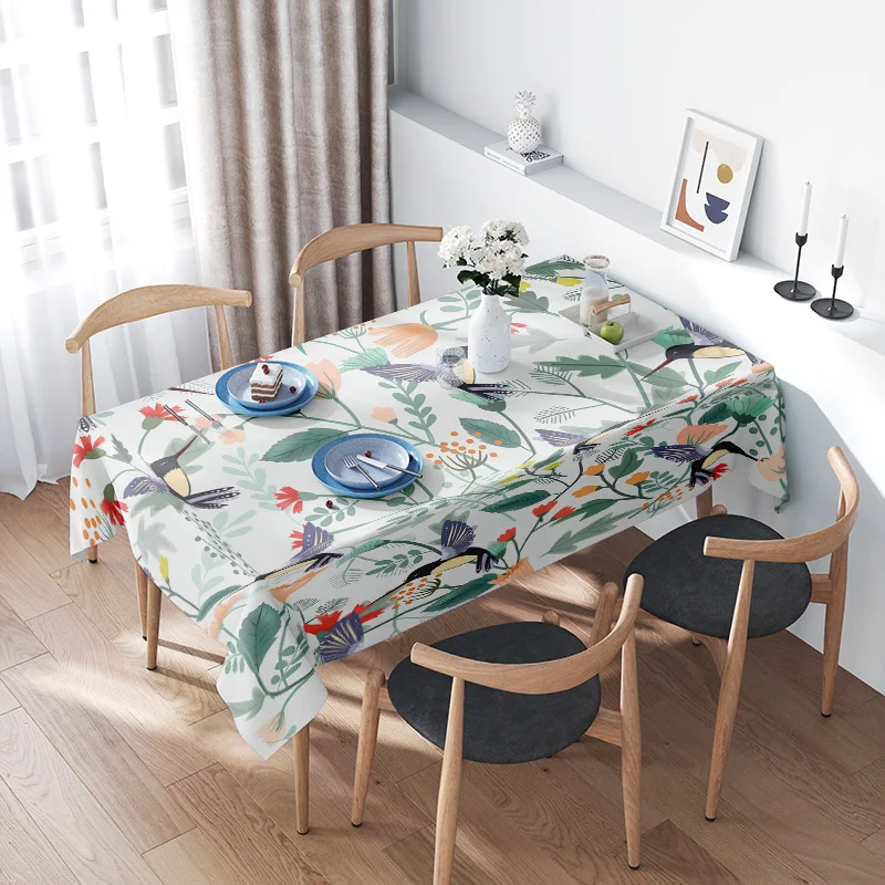 Nature-inspired tablecloth set with colorful birds, perfect for your dining room or kitchen decor! Made from high-quality materi
Nature-inspired tablecloth set with colorful birds, perfect for your dining room or kitchen decor! Made from high-quality materi