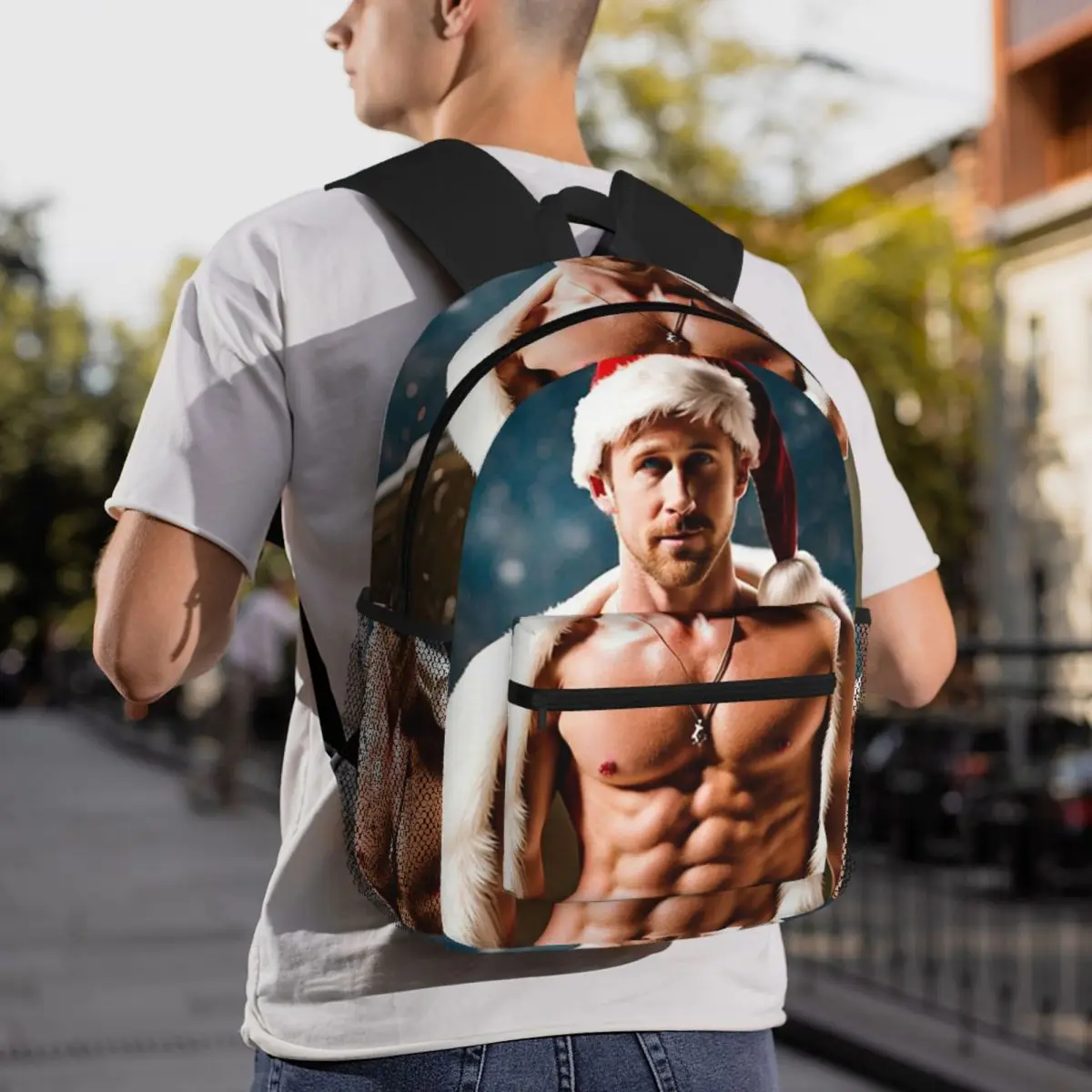 Ryan Gosling Santa Claus Backpack Daypack Large Capacity Children BookBag School Bag Shoulder Bags for Men Women
Ryan Gosling Santa Claus Backpack Daypack Large Capacity Children BookBag School Bag Shoulder Bags for Men Women