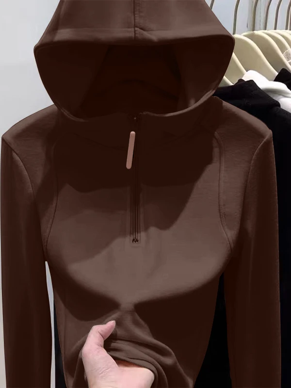 2026 New f Zip Double Sided Velvet Hooded Long Sve Sweatirt Women's Loose Slimming Large Size Top Faionable Streetwear
2026 New f Zip Double Sided Velvet Hooded Long Sve Sweatirt Women's Loose Slimming Large Size Top Faionable Streetwear