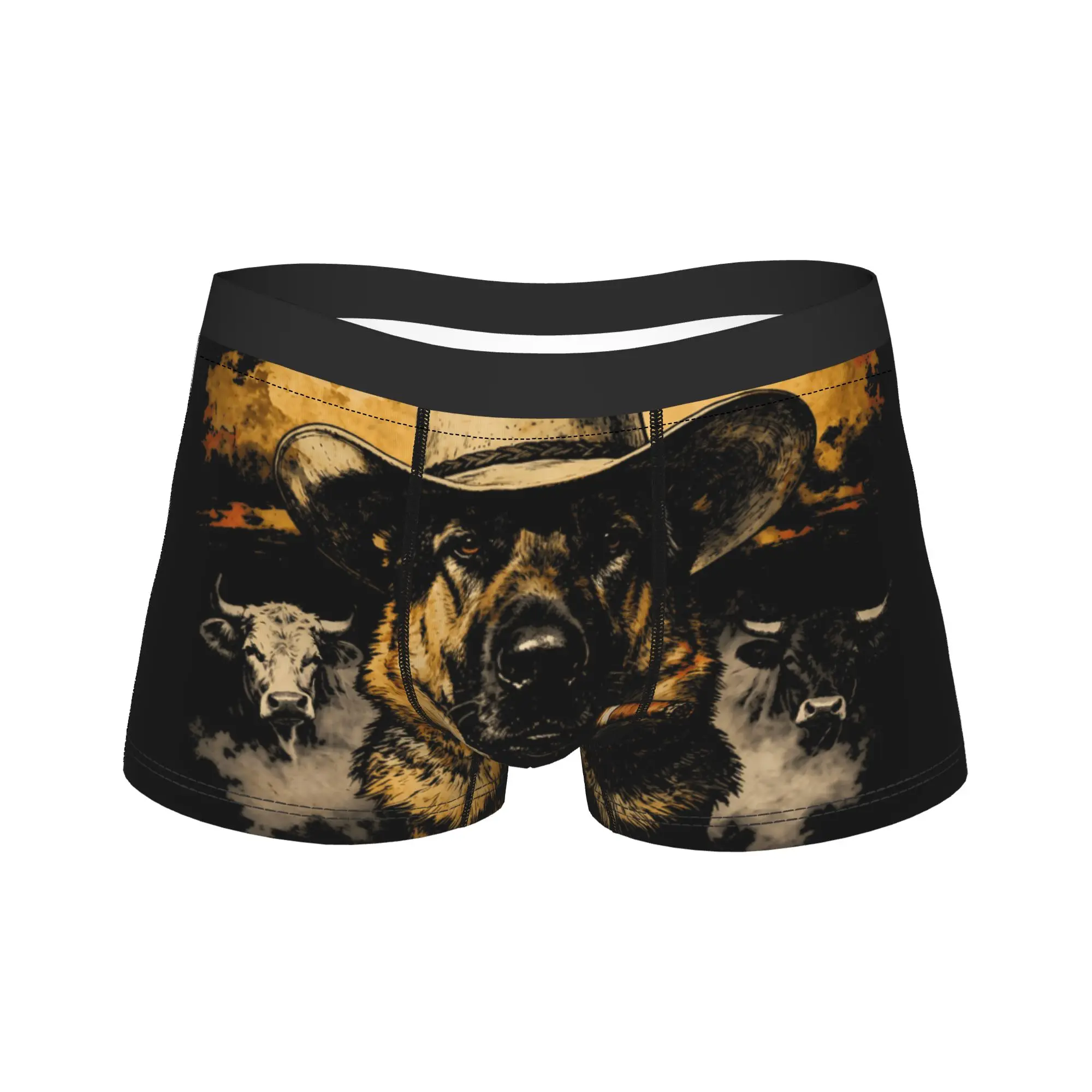 German Shepherd Western Graphic Cowboy Dog Smoking Humor Underwear Men's Shorts Briefs Classic Boxershorts Large Size Underpants
German Shepherd Western Graphic Cowboy Dog Smoking Humor Underwear Men's Shorts Briefs Classic Boxershorts Large Size Underpants