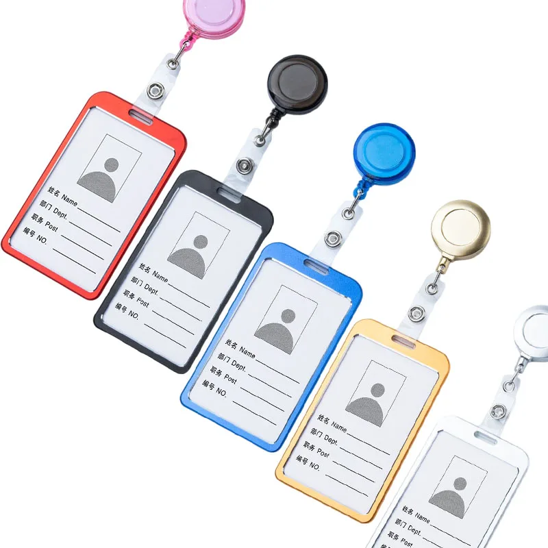 1 Pcs Aluminum Alloy Card Cover Case Bank Business Work Card Holder with ABS Retractable Badge Reel Credit ID Card Badge Bag
1 Pcs Aluminum Alloy Card Cover Case Bank Business Work Card Holder with ABS Retractable Badge Reel Credit ID Card Badge Bag