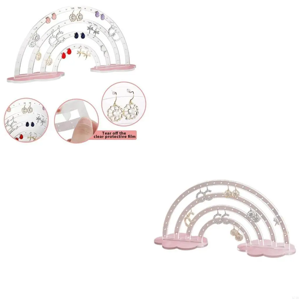 Акриловая стойка для сережек «Радуга облако» Практичные полки для хранения коллекции сережек
Акриловая стойка для сережек «Радуга облако» Практичные полки для хранения коллекции сережек