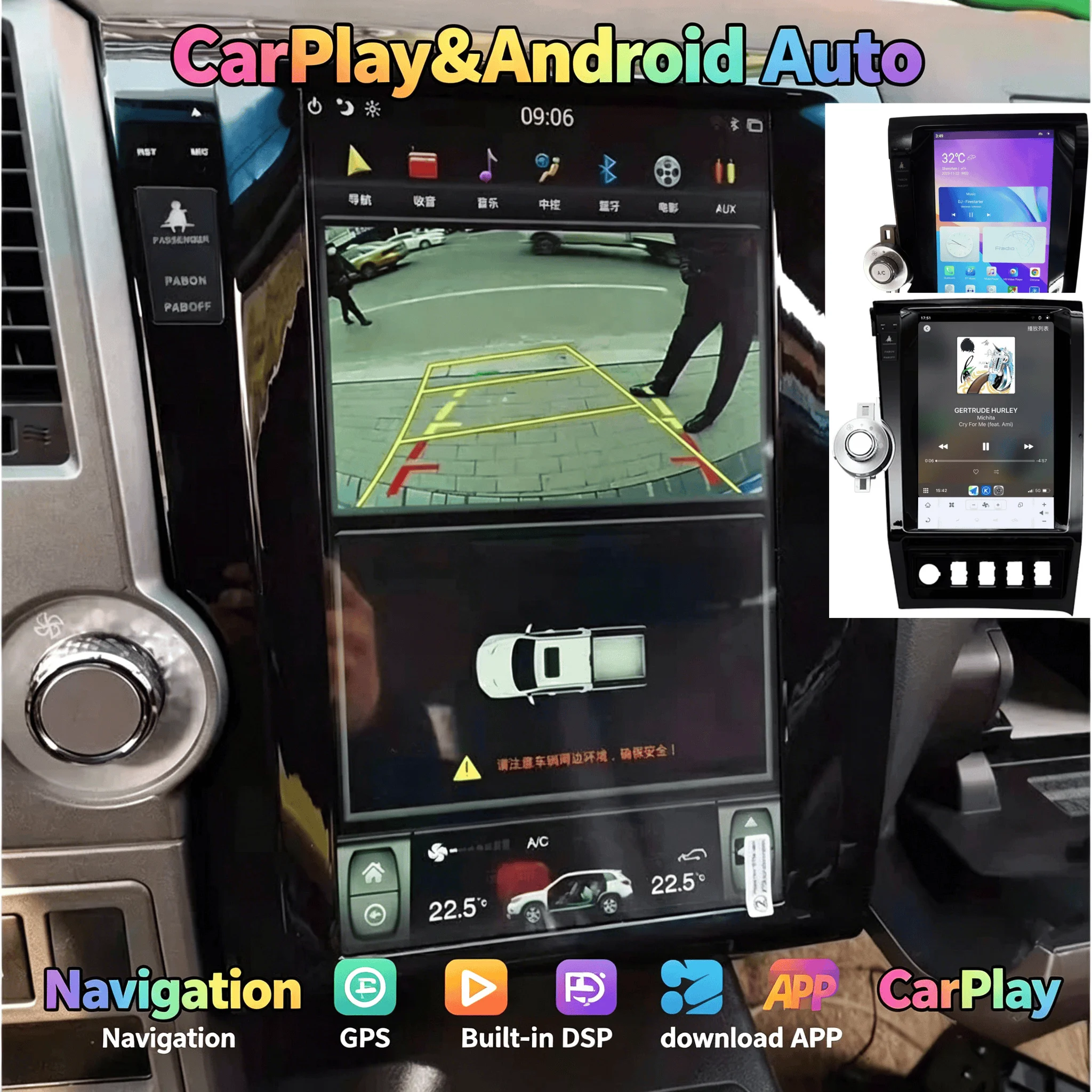 2Din Qualcomm Car Radio For Toyota Tundra Sequoia 2007-2014 Carplay Android 13 Multimedia Player GPS Navigation Screen Bluetooth
2Din Qualcomm Car Radio For Toyota Tundra Sequoia 2007-2014 Carplay Android 13 Multimedia Player GPS Navigation Screen Bluetooth