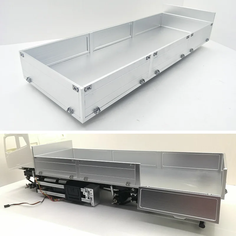 CNC Aluminum Alloy Dump Truck Hydraulic Body for 1/14 Tamiya RC Truck Trailer Tipper Scania 770S MAN Benz Actros 3363 Volvo Car
CNC Aluminum Alloy Dump Truck Hydraulic Body for 1/14 Tamiya RC Truck Trailer Tipper Scania 770S MAN Benz Actros 3363 Volvo Car