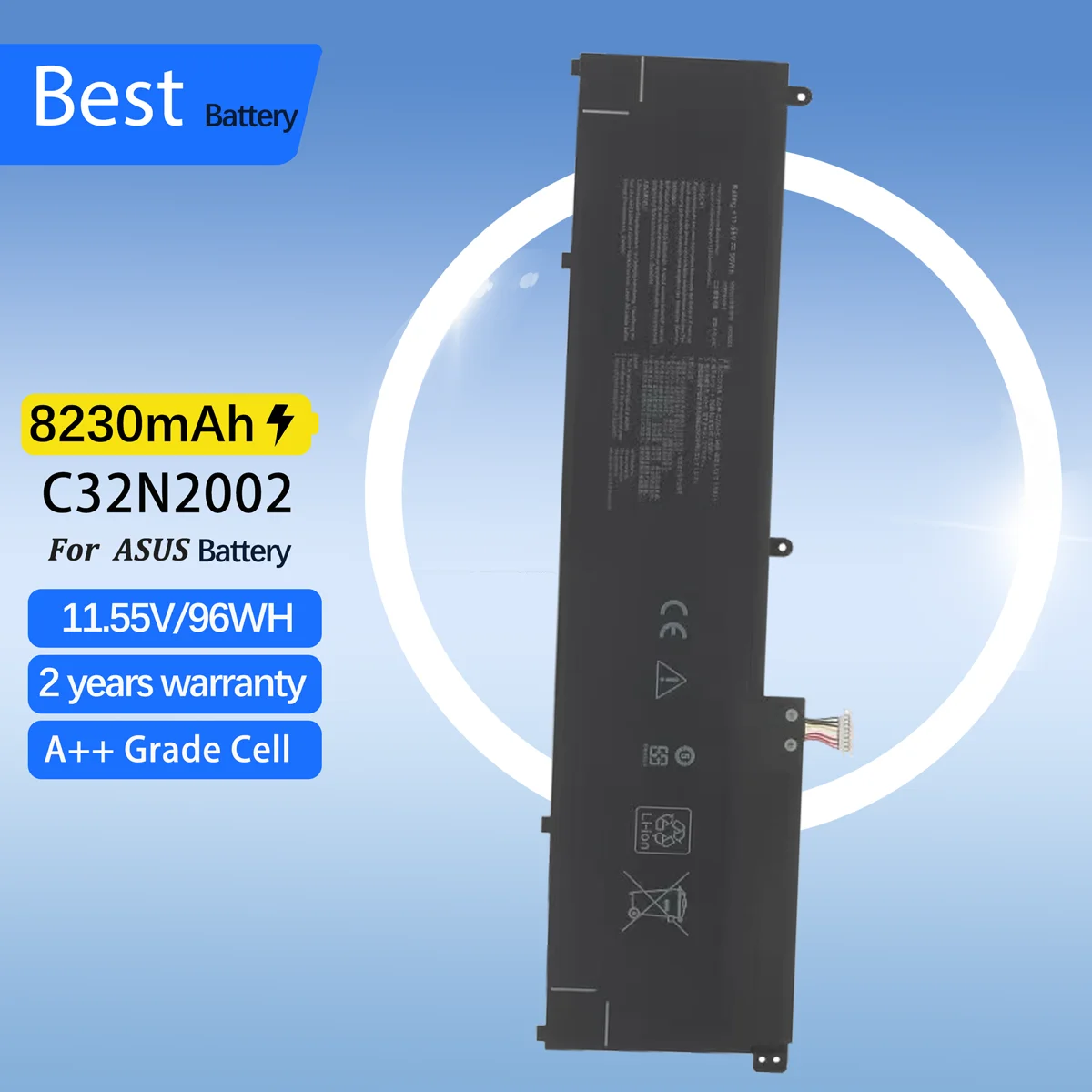 96WH C32N2002 Laptop Battery For ASUS ZenBook Pro 15 OLED UM535 UM535Q UM535QE UM535QA UM535QH UX535 UX535L UX535LI
96WH C32N2002 Laptop Battery For ASUS ZenBook Pro 15 OLED UM535 UM535Q UM535QE UM535QA UM535QH UX535 UX535L UX535LI