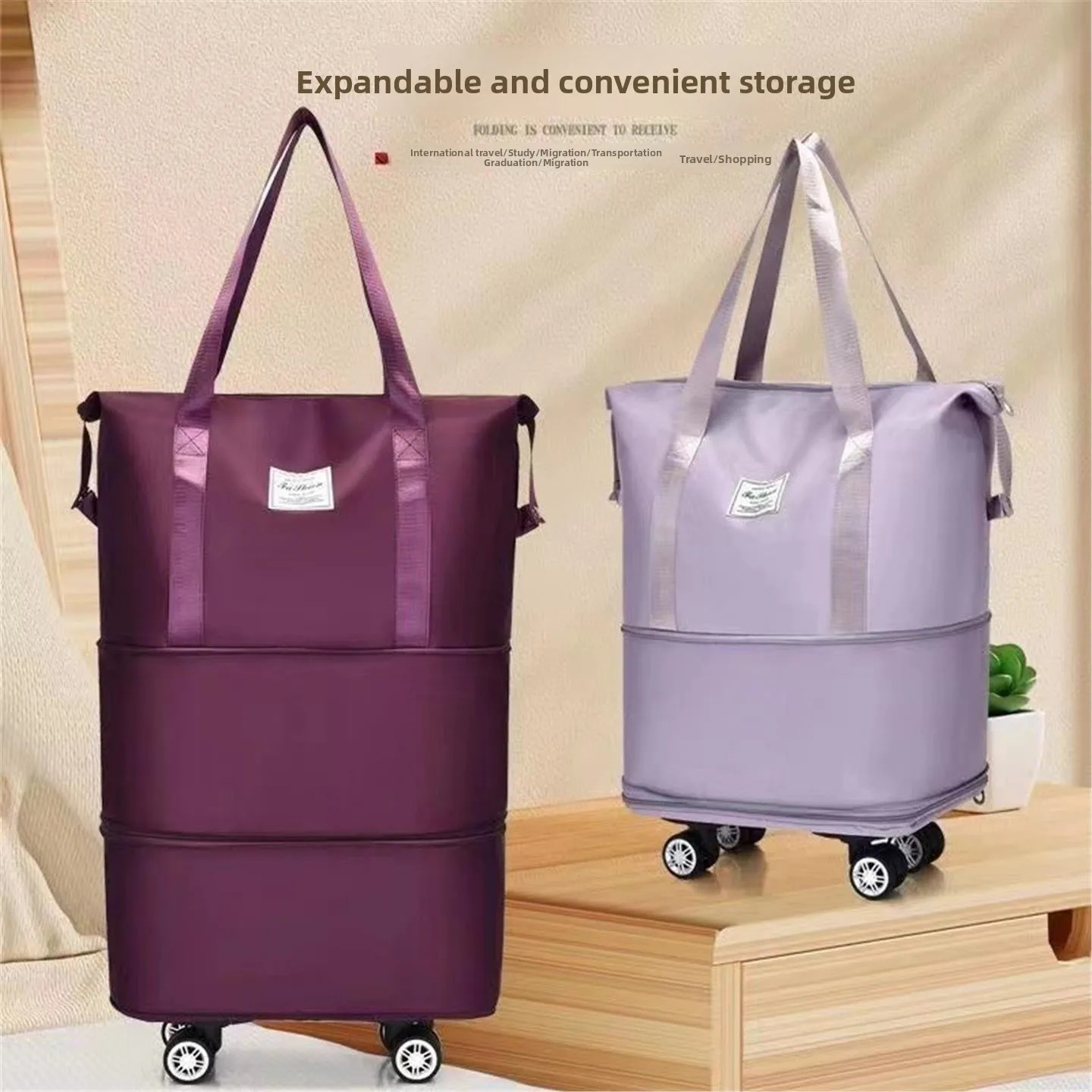 Large Capaci Women's Handheld Travel Bag ort Trip Universal Wheel Suitcase Foldable Storage Bag for Busin Travel
Large Capaci Women's Handheld Travel Bag ort Trip Universal Wheel Suitcase Foldable Storage Bag for Busin Travel