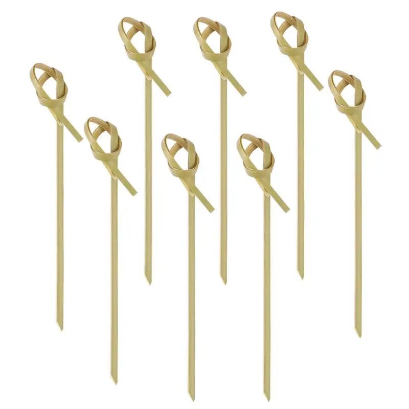 100pcs Disposable Bamboo Knot Skewers Bamboo Knot Picks Bamboo Picks Cocktail Picks with Twisted Ends for Cocktail Party 9CM
100pcs Disposable Bamboo Knot Skewers Bamboo Knot Picks Bamboo Picks Cocktail Picks with Twisted Ends for Cocktail Party 9CM