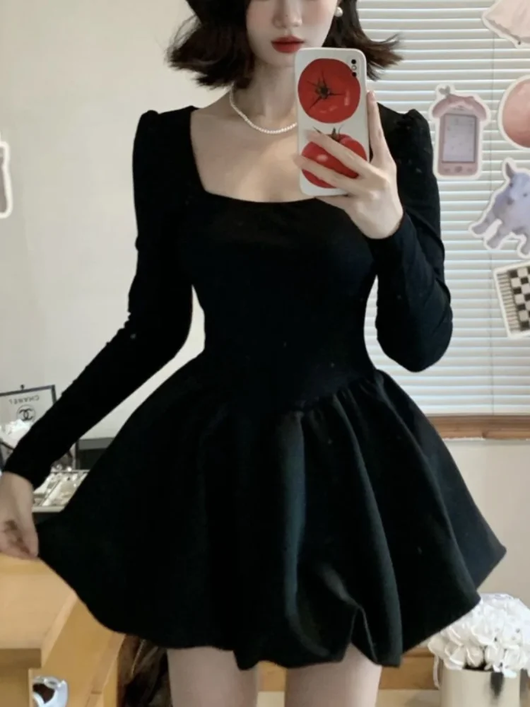 French Elegant One Piece Dress Women Black Patchwork Vintage Party Mini Dress Female Korean Style Sweet Chic Dress 2024
French Elegant One Piece Dress Women Black Patchwork Vintage Party Mini Dress Female Korean Style Sweet Chic Dress 2024