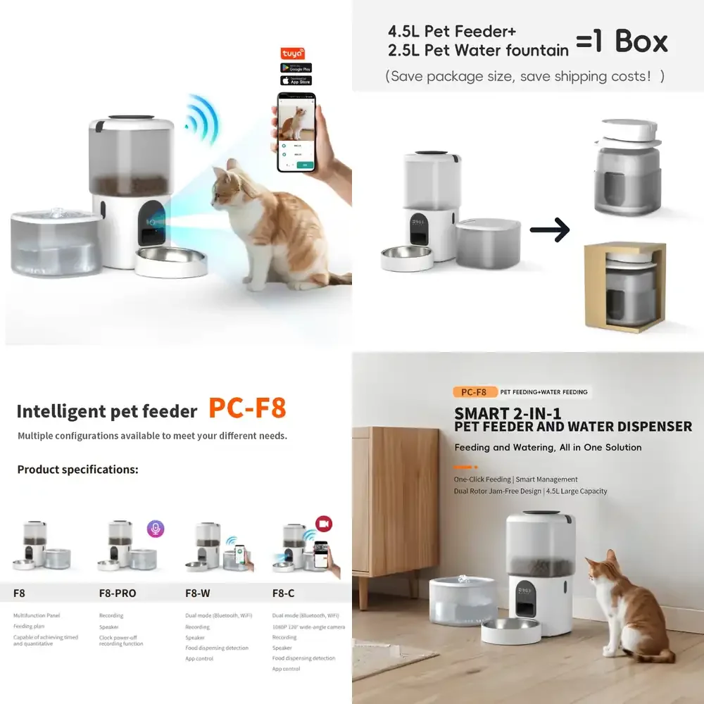 121 Wholesale Pet Products Supplier 2 in 1 Pet Water Drinking Fountain Dog Food Bowl Wifi Smart Automatic Cat Pet Feeder With
121 Wholesale Pet Products Supplier 2 in 1 Pet Water Drinking Fountain Dog Food Bowl Wifi Smart Automatic Cat Pet Feeder With