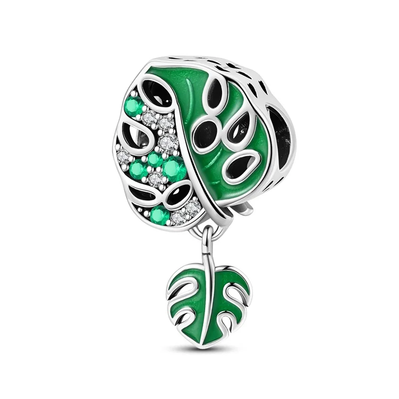 925 Sterling Silver Rainforest Leaf Zircon Charms Beads Fit 3mm Original Bracelet DIY Women Birthday Anniversary Jewelry Gifts
925 Sterling Silver Rainforest Leaf Zircon Charms Beads Fit 3mm Original Bracelet DIY Women Birthday Anniversary Jewelry Gifts