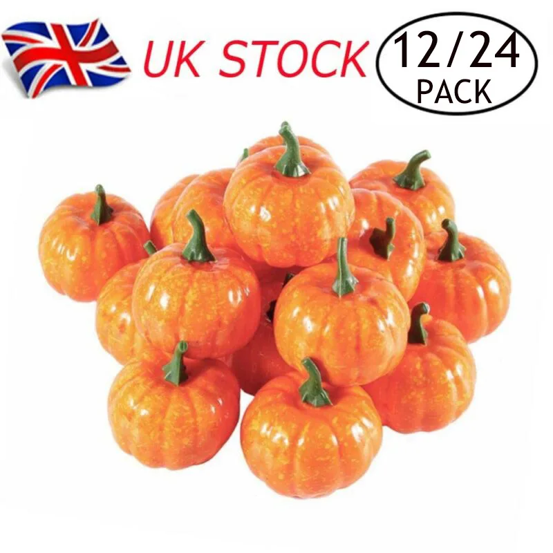 12 Pcs Artificial Pumpkins Mini Fall Decor Green Yellow Foam 5.5cmx9cm Halloween Thanksgiving Table Basket Filler
12 Pcs Artificial Pumpkins Mini Fall Decor Green Yellow Foam 5.5cmx9cm Halloween Thanksgiving Table Basket Filler