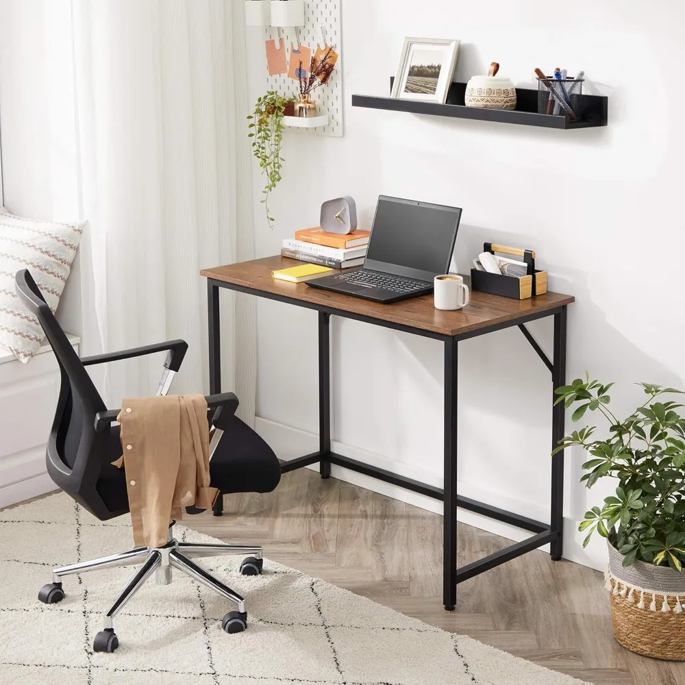 Computer Home Office Desk, for Small Spaces, 19.7 x 39.4 x 29.5 Inches, Industrial Style, Metal Frame, Hazelnut Brown and Black
Computer Home Office Desk, for Small Spaces, 19.7 x 39.4 x 29.5 Inches, Industrial Style, Metal Frame, Hazelnut Brown and Black