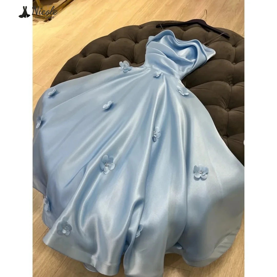 Nicole Applique Elegant Evening Party Dresses for Women Line A Custom Made Women's Prom Dress 2025 Satin Cloth Ball Gowns Woman
Nicole Applique Elegant Evening Party Dresses for Women Line A Custom Made Women's Prom Dress 2025 Satin Cloth Ball Gowns Woman
