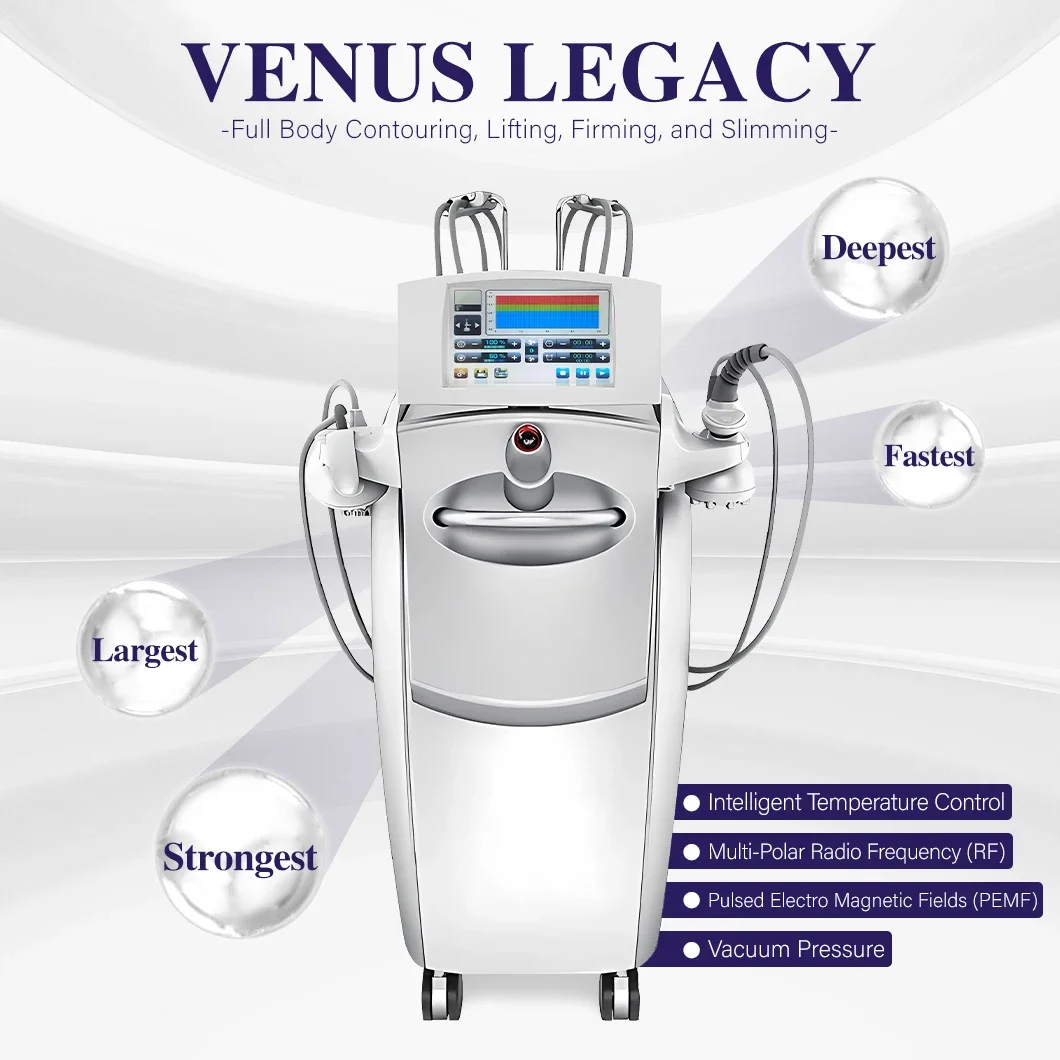 Venus Legacy Slimming Machine For Body Fat Burning Skin Tightening Cellulite Reduct With Rf For Face Body Slimming Technology
Venus Legacy Slimming Machine For Body Fat Burning Skin Tightening Cellulite Reduct With Rf For Face Body Slimming Technology
