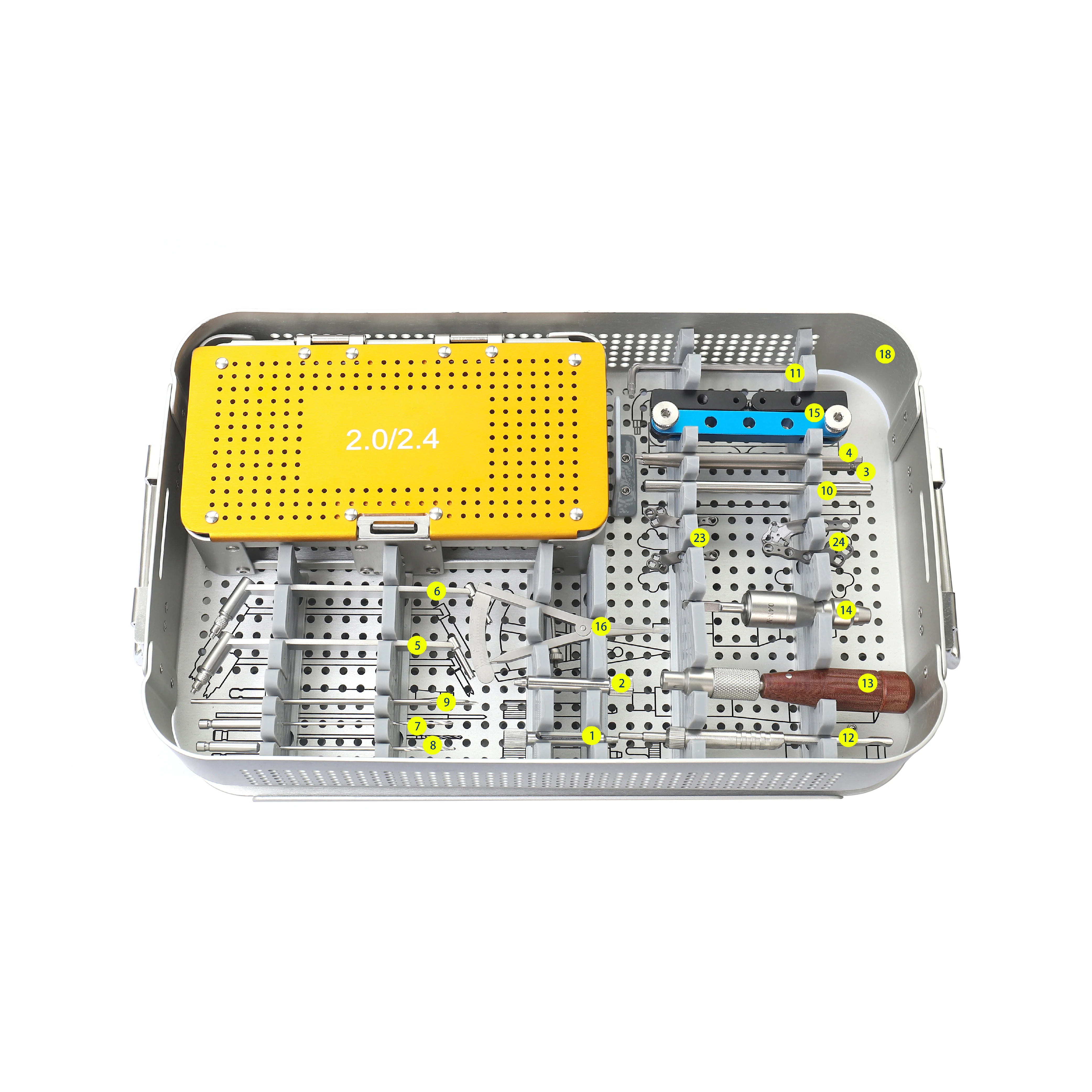 Veterinary Orthopedic Instrument CE ISO Certificates OEM Veterinary TPLO 2..0 2.4 Locking Plate Instrument Set
Veterinary Orthopedic Instrument CE ISO Certificates OEM Veterinary TPLO 2..0 2.4 Locking Plate Instrument Set