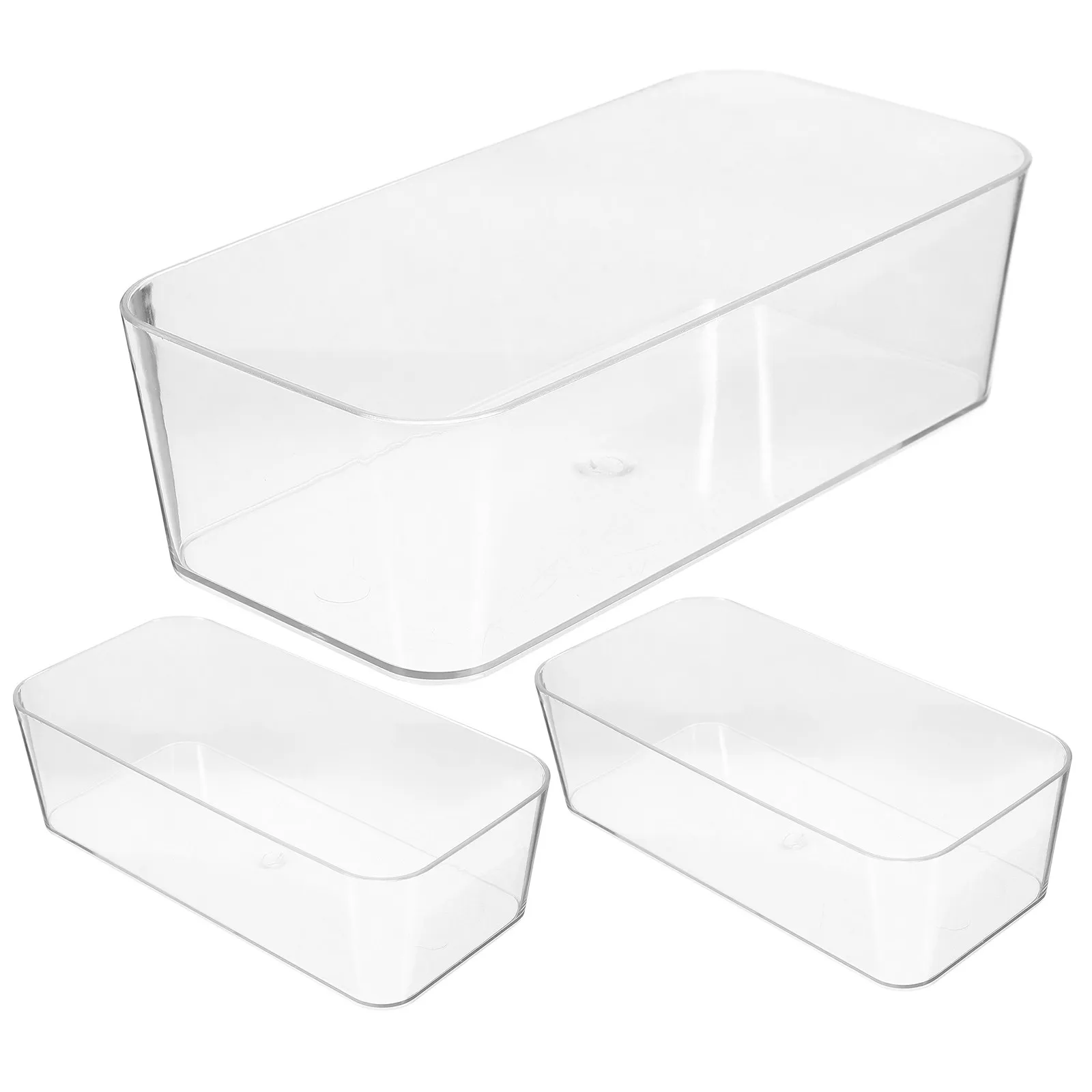 3Pcs Acrylic Drawer Organizer Set Transparent Storage Boxes for Desk Bathroom Kitchen Cabinet Organizers Makeup Vanity Tray
3Pcs Acrylic Drawer Organizer Set Transparent Storage Boxes for Desk Bathroom Kitchen Cabinet Organizers Makeup Vanity Tray