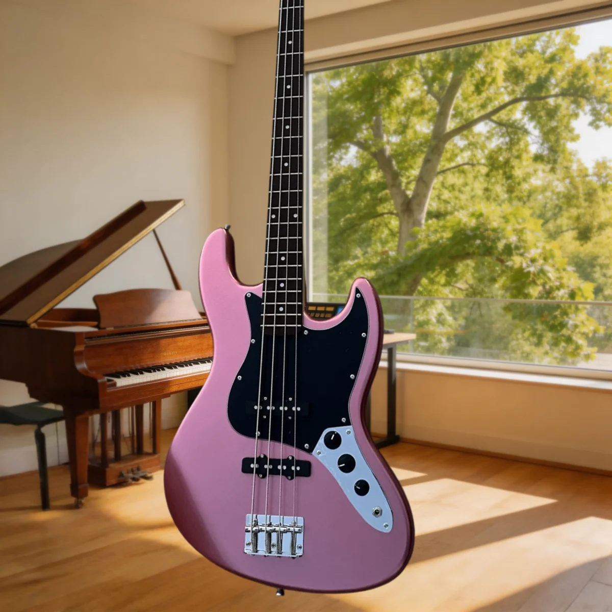 Pink 4-String J Bass Guitar SQ Alder Wood Body Dual Single-Coil Pickups Gift Fixed Bridge Free Delivery Electric Guitar Rock
Pink 4-String J Bass Guitar SQ Alder Wood Body Dual Single-Coil Pickups Gift Fixed Bridge Free Delivery Electric Guitar Rock
