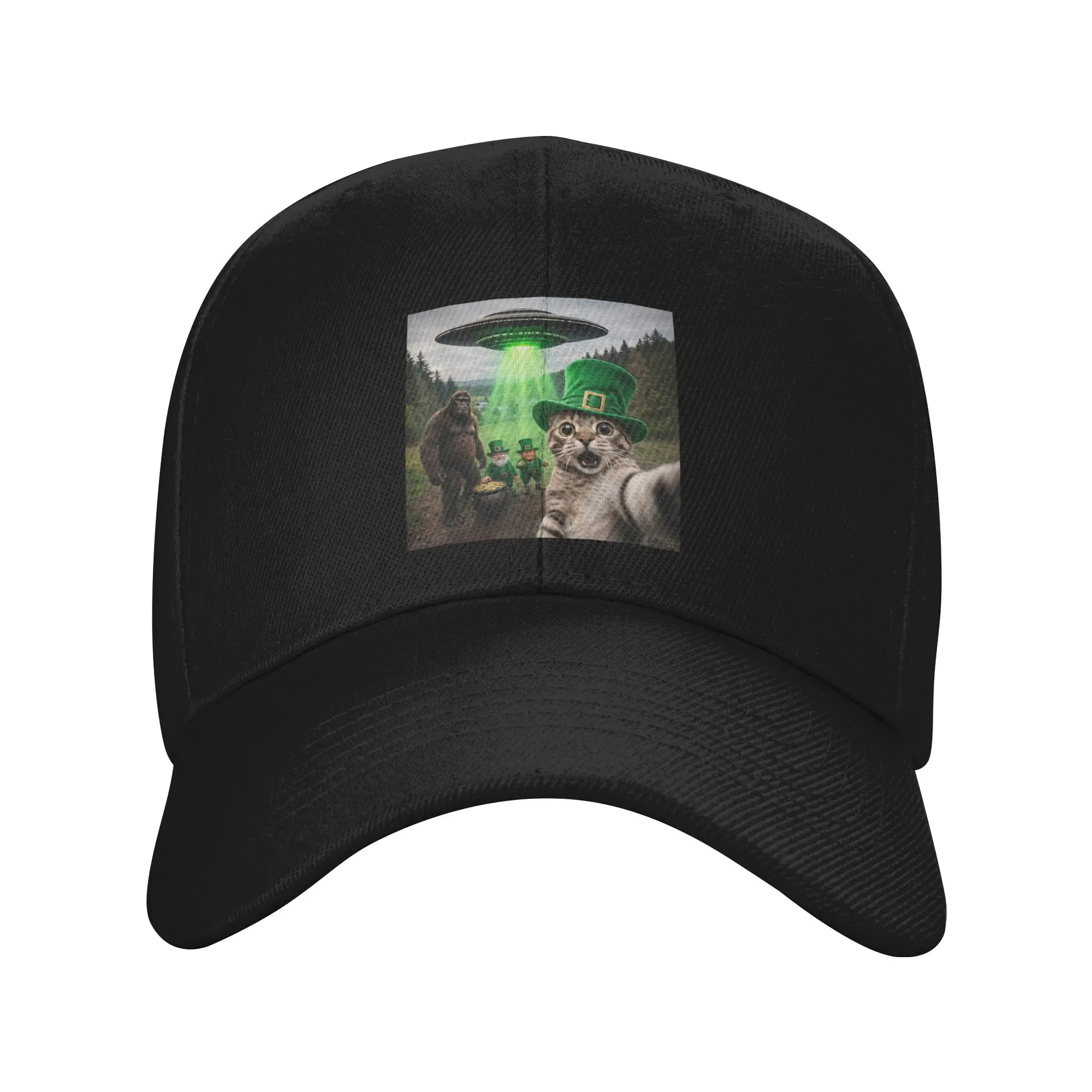 Funny St Patricks Day Cat Selfie with Leprechaun Bigfoot UFO Baseball Cap Summer Trendy Hip Hop Hats Men Outdoor Baseball Caps
Funny St Patricks Day Cat Selfie with Leprechaun Bigfoot UFO Baseball Cap Summer Trendy Hip Hop Hats Men Outdoor Baseball Caps