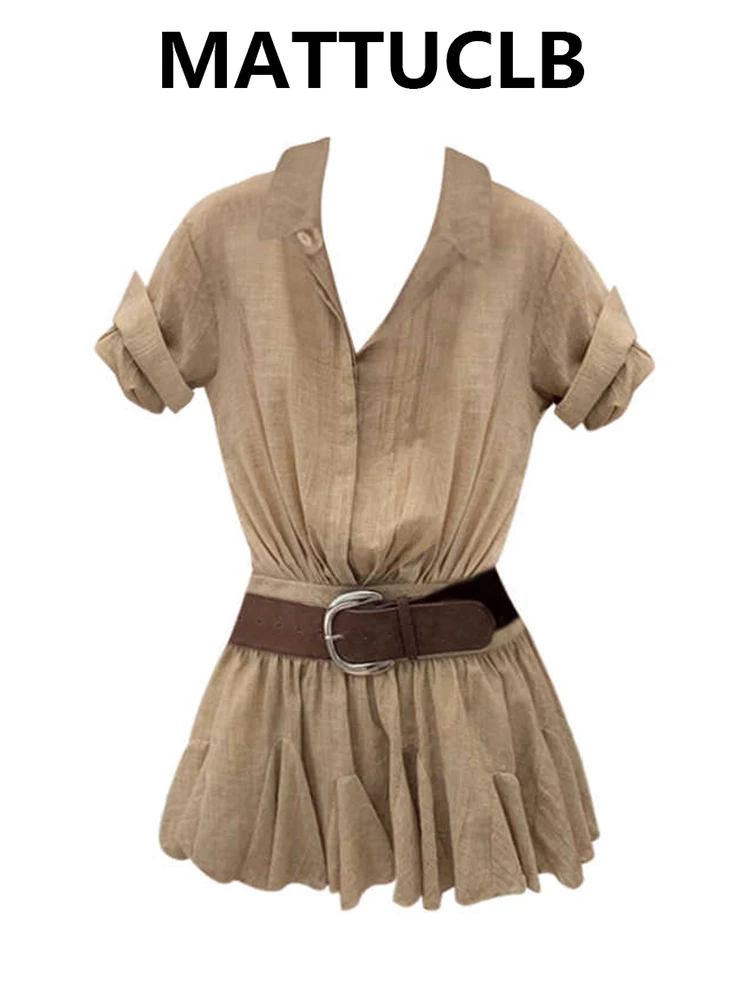 2026 Summer Women French Vintage Short Sleeve Linen Dress Mini Frock With Belt Vacation One-Piece Party Aesthetic Prom Gown New
2026 Summer Women French Vintage Short Sleeve Linen Dress Mini Frock With Belt Vacation One-Piece Party Aesthetic Prom Gown New
