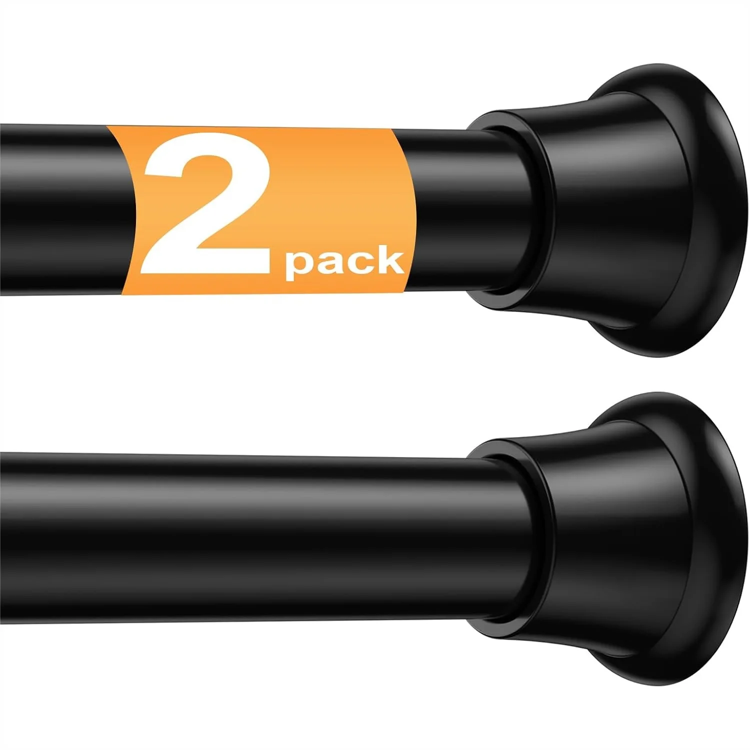 2Pack Tension Curtain Rod 30-62in Black Adjustable No Drilling Spring Rod for Windows Doorway Bathroom Closet 7/8"
2Pack Tension Curtain Rod 30-62in Black Adjustable No Drilling Spring Rod for Windows Doorway Bathroom Closet 7/8"