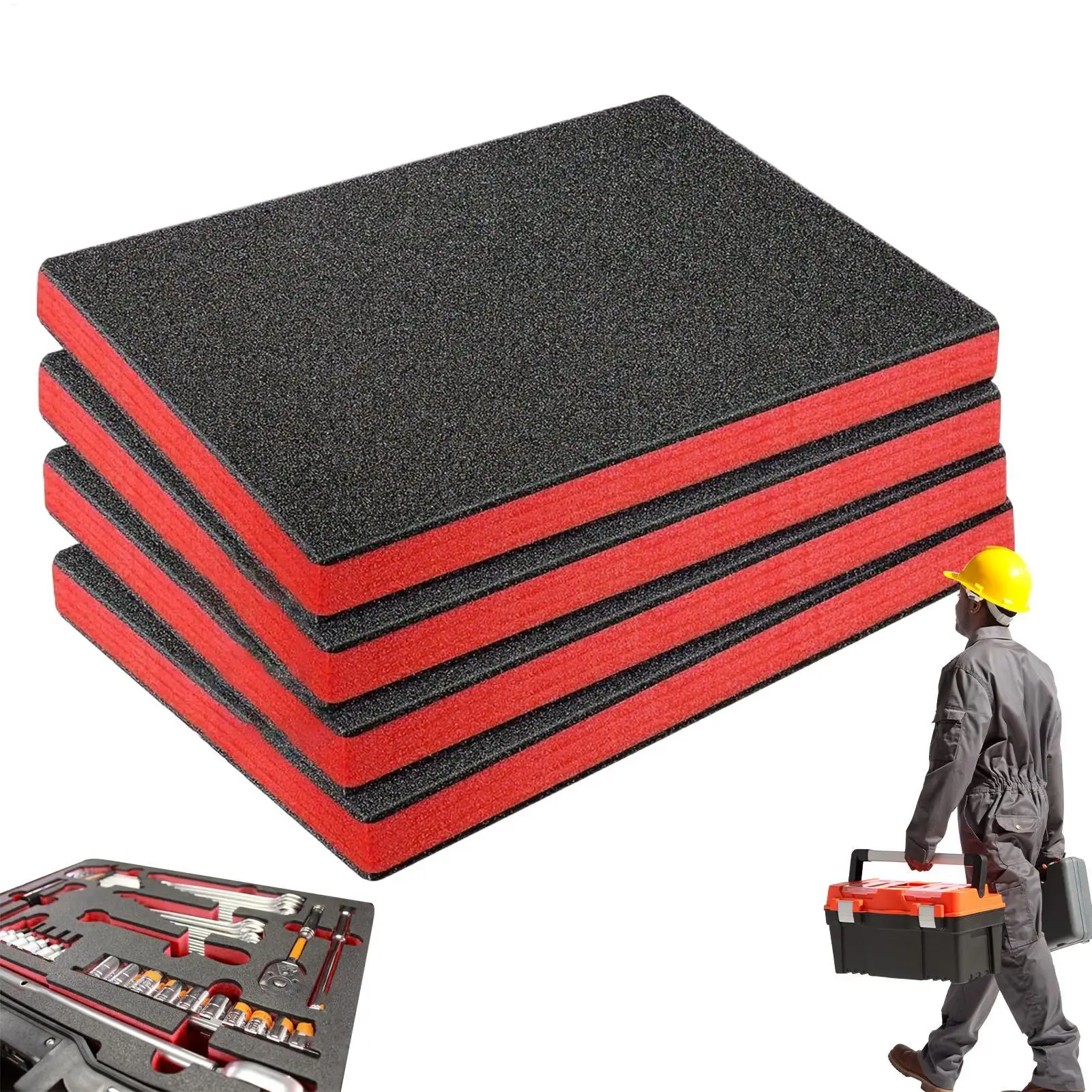 Foam Tool Organizer 2 Pieces Storage Sheets Cuttable Liner Mat Non-Slip Pads For Storage Camera Drawers Crafts Cases Cabinet
Foam Tool Organizer 2 Pieces Storage Sheets Cuttable Liner Mat Non-Slip Pads For Storage Camera Drawers Crafts Cases Cabinet