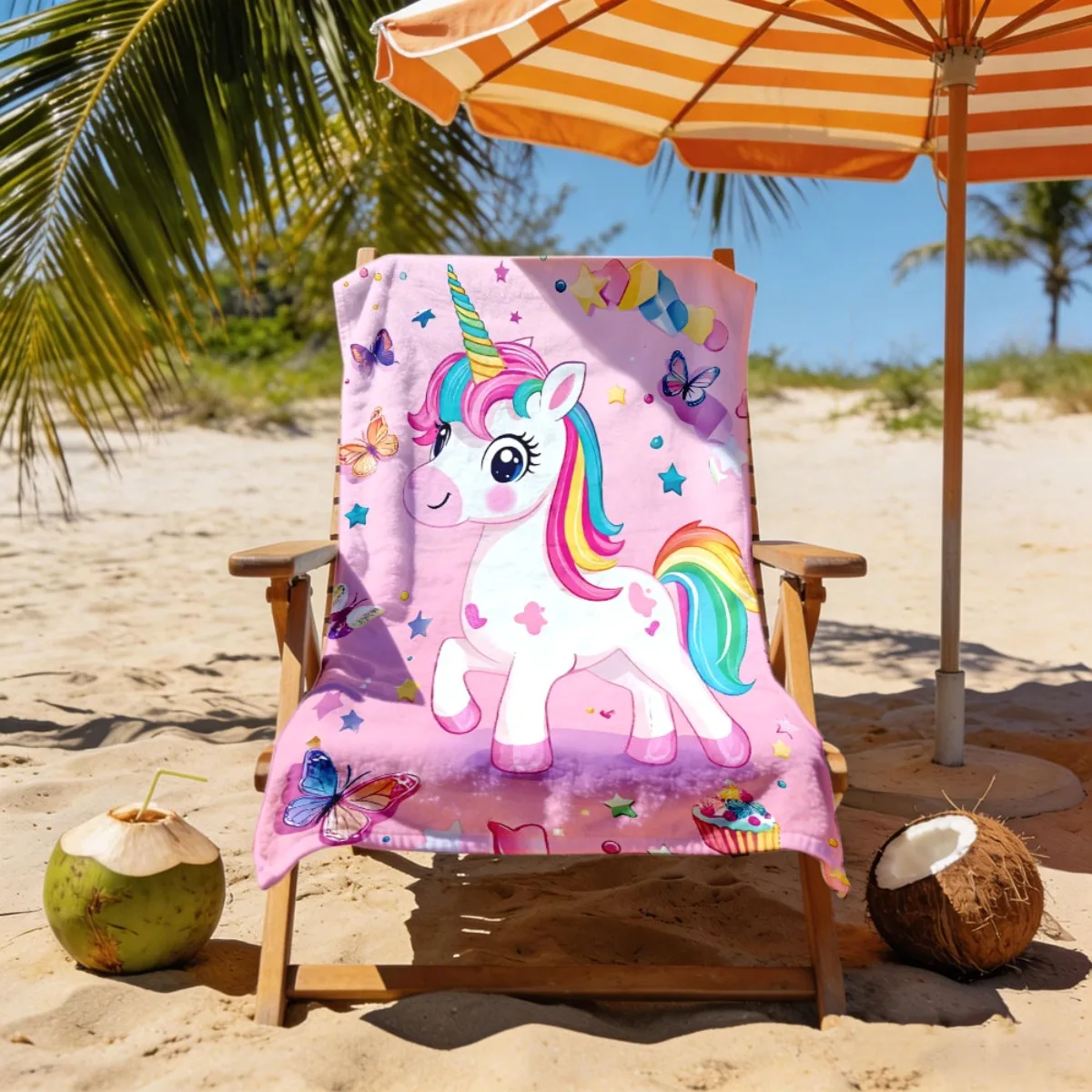 Cute Unicorn Pattern Beach Towel, Soft Polyester Rapid Drying Super Absorbent for Outdoor Vacation Birthday Gift Unisex
Cute Unicorn Pattern Beach Towel, Soft Polyester Rapid Drying Super Absorbent for Outdoor Vacation Birthday Gift Unisex