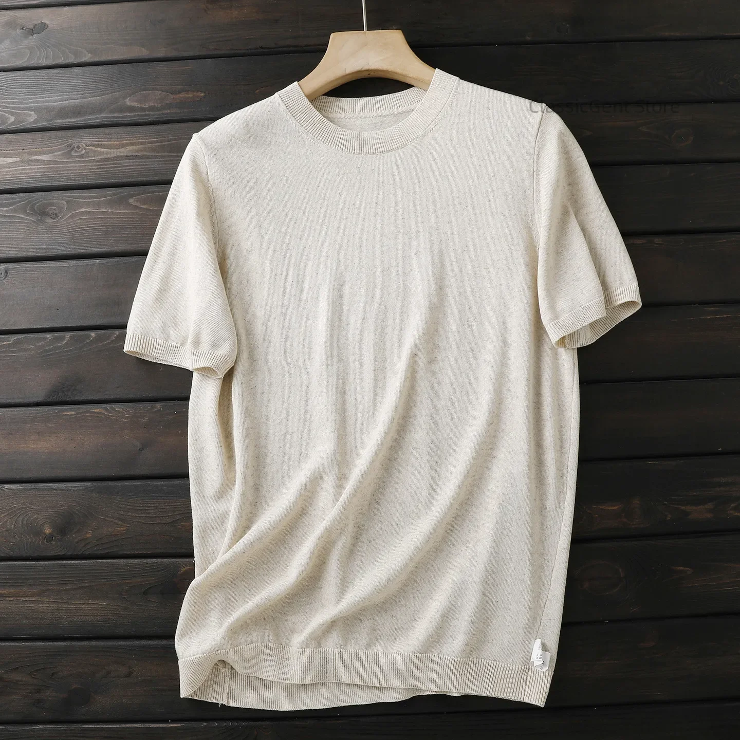 Simple Luxury Spring and Summer Men's Crew Neck Bottom Knitted Short Sleeve T-Shirt
Simple Luxury Spring and Summer Men's Crew Neck Bottom Knitted Short Sleeve T-Shirt