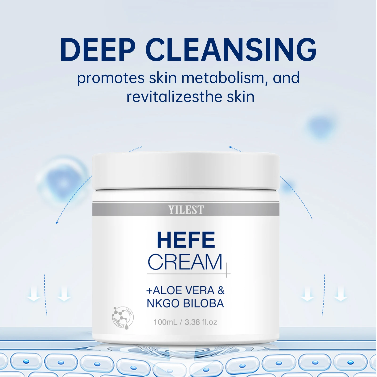 100ml Moisturizing Facial Cream Anti Aging, Deep Hydration for All Skin Types Care Cream
100ml Moisturizing Facial Cream Anti Aging, Deep Hydration for All Skin Types Care Cream