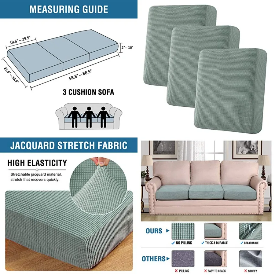 Super Stretch Individual Seat Covers Covers Couch Covers Slipcover Sets Thick Jacquard Textured Twill Fabric Pcs Covers
Super Stretch Individual Seat Covers Covers Couch Covers Slipcover Sets Thick Jacquard Textured Twill Fabric Pcs Covers