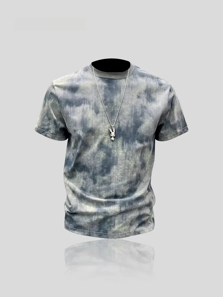 High-End Men's Loose round Neck Short Sleeve T-Shirt Dyed Tie Dye Fashionable Lightweight Summer Cotton by I.T
High-End Men's Loose round Neck Short Sleeve T-Shirt Dyed Tie Dye Fashionable Lightweight Summer Cotton by I.T