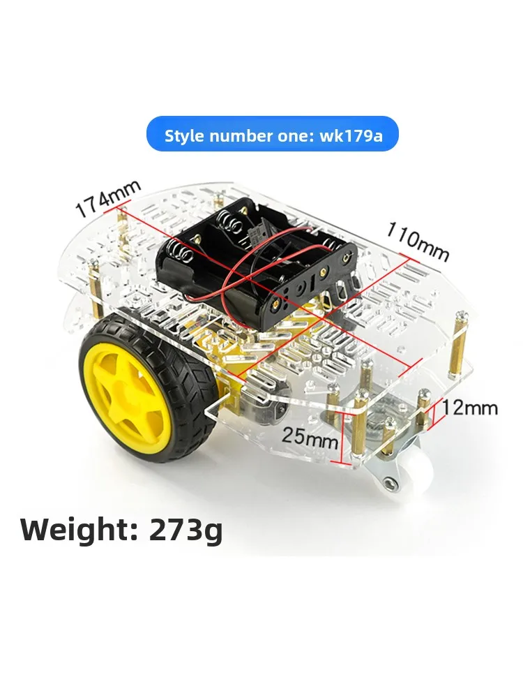 Smart Car Kit Double Layer Universal Board Smart Car Chassis DIY Single Chip Microcomputer Car Three-Wheel 2WD Tracing Car
Smart Car Kit Double Layer Universal Board Smart Car Chassis DIY Single Chip Microcomputer Car Three-Wheel 2WD Tracing Car