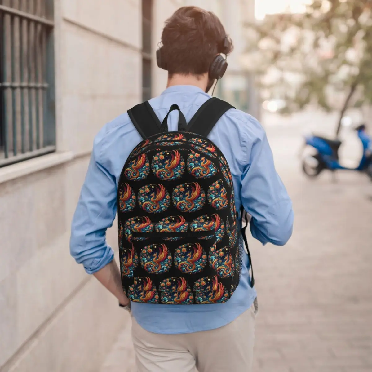 Phoenix Floral Print Backpack Student BookBag Kids School Bag Computer Shoulder Bags for Men Women
Phoenix Floral Print Backpack Student BookBag Kids School Bag Computer Shoulder Bags for Men Women