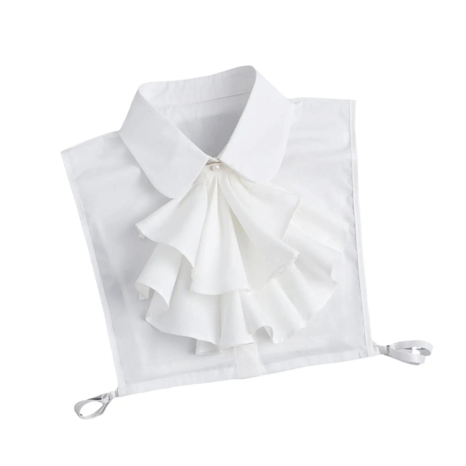 Detachable Ruffle Blouse Collar Faux Half Shirt Adjustable Decorative Accessory for Women’s Vintage Outfits and Dresses
Detachable Ruffle Blouse Collar Faux Half Shirt Adjustable Decorative Accessory for Women’s Vintage Outfits and Dresses