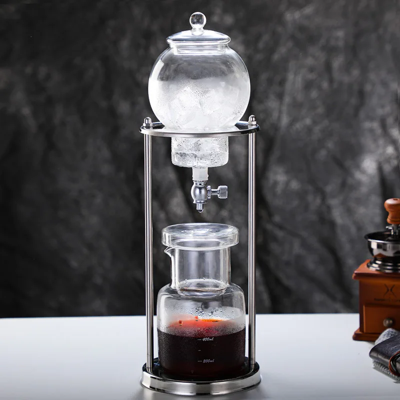 Japanese Ice Drip Coffee Maker Cold Brew Coffee Machine, Slow Drip Carafe for Home Office, Stainless Steel Stand Glass Pitcher
Japanese Ice Drip Coffee Maker Cold Brew Coffee Machine, Slow Drip Carafe for Home Office, Stainless Steel Stand Glass Pitcher